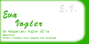 eva vogler business card